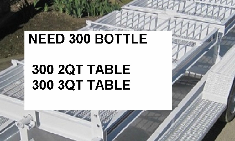 150/200/300 Bottle Trailers tulare